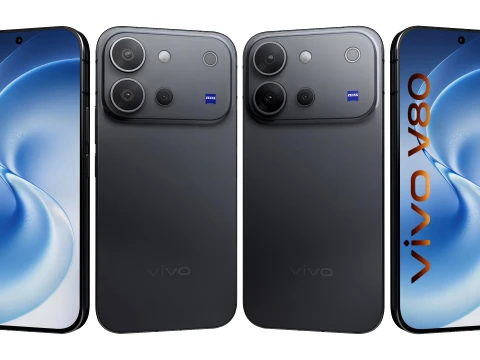 Vivo V80 All Colors 3D Model