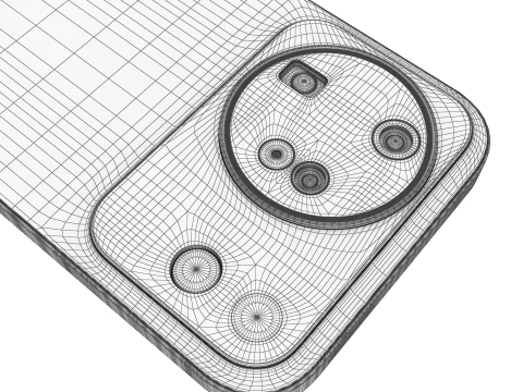 Vivo X500 Black 3D Model