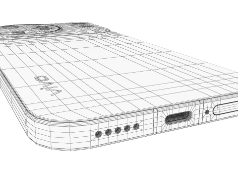 Vivo X500 Black 3D Model