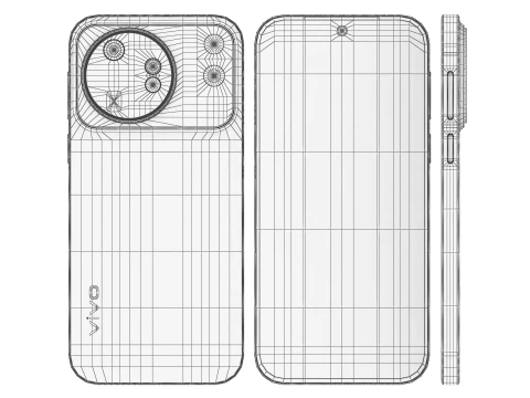 Vivo X500 Gray 3D Model