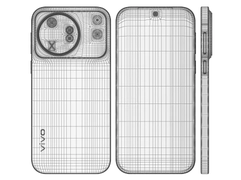 Vivo X500 Gray 3D Model