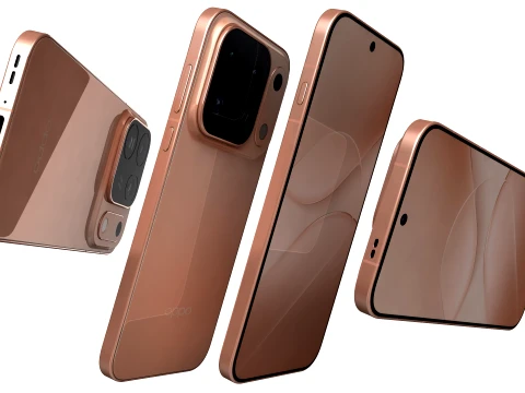 Oppo Find X10 Pro Max Orange 3D Model