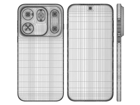Oppo Find X10 Pro Max Orange 3D Model