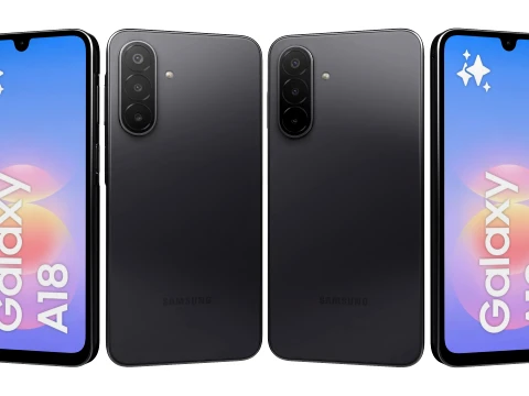 Samsung Galaxy A18 4G Negro Modelo 3D