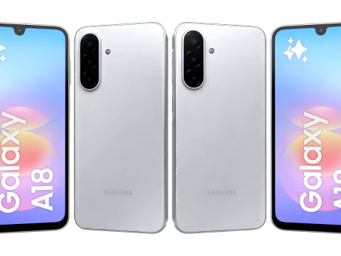 Samsung Galaxy A18 4G Gris Modelo 3D