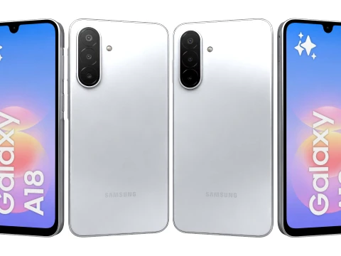 Samsung Galaxy A18 4G Gray 3D Model