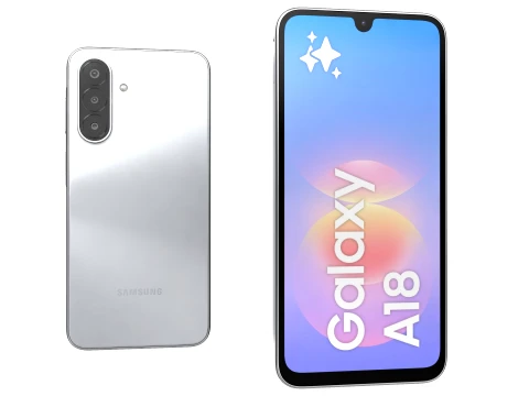 Samsung Galaxy A18 4G Gray 3D Model