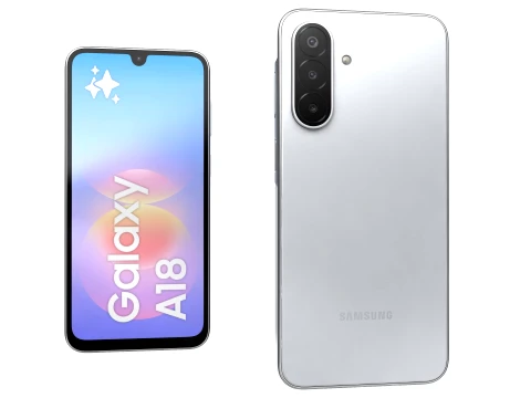Samsung Galaxy A18 4G Gray 3D Model