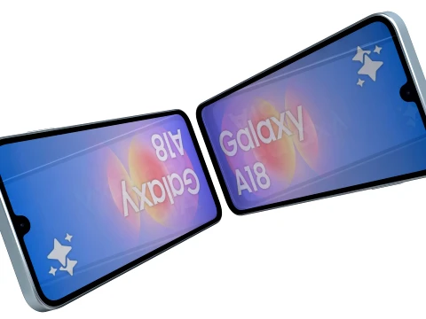 Samsung Galaxy A18 4G Light blue 3D Model