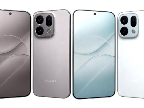 Oppo Find X10 E azul hielo y titanio claro Modelo 3D