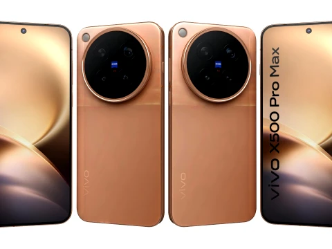 Vivo X500 Pro Max Naranja Modelo 3D