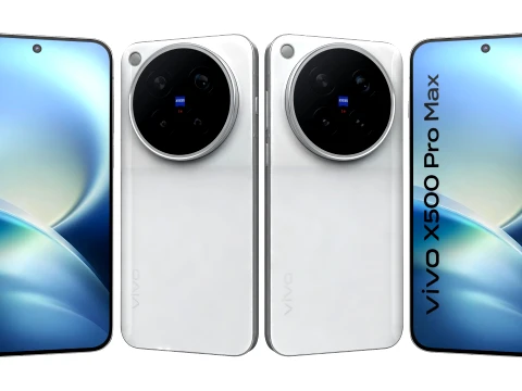 Vivo X500 Pro Max Blanco Modelo 3D