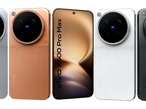 Vivo X500 Pro Max Todos los colores Modelo 3D