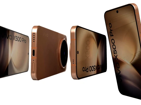 Vivo X500 Pro Orange 3D Model