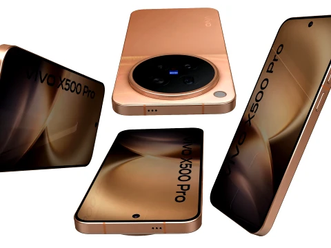 Vivo X500 Pro Orange 3D Model