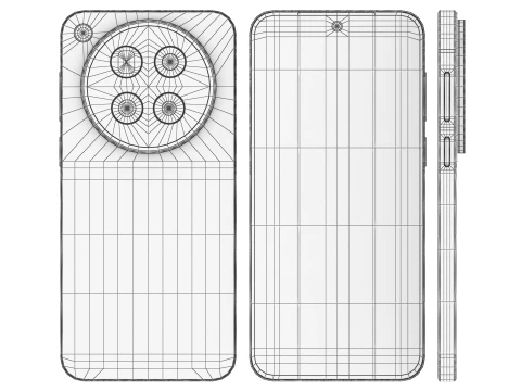 Vivo X500 Pro Orange 3D Model
