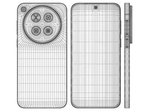 Vivo X500 Pro Orange 3D Model