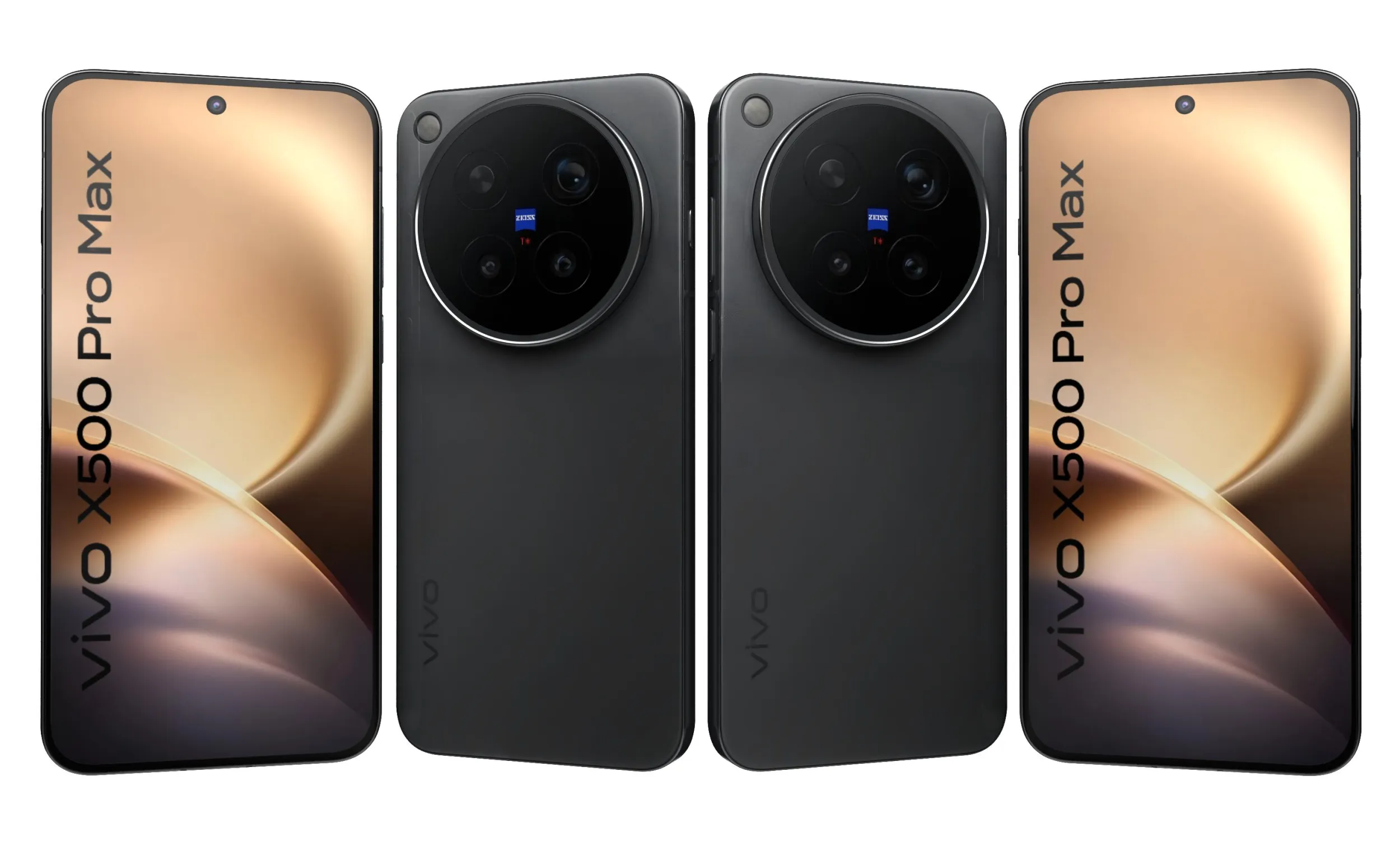 Vivo X500 Pro Max Black 3D Model .c4d .max .obj .3ds .fbx .stl .blend 