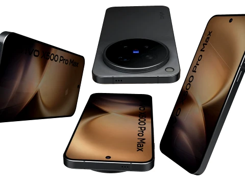 Vivo X500 Pro Max Black 3D Model
