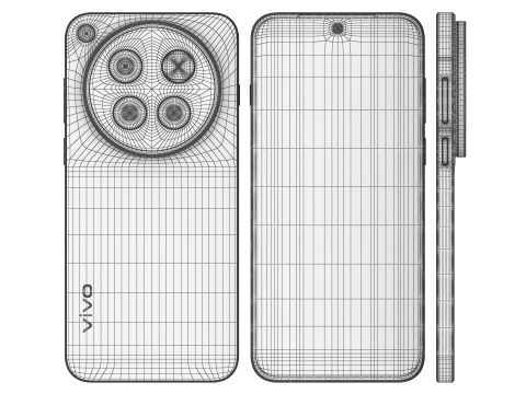 Vivo X500 Pro Max Black 3D Model