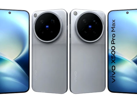 Vivo X500 Pro Max Gris Modelo 3D