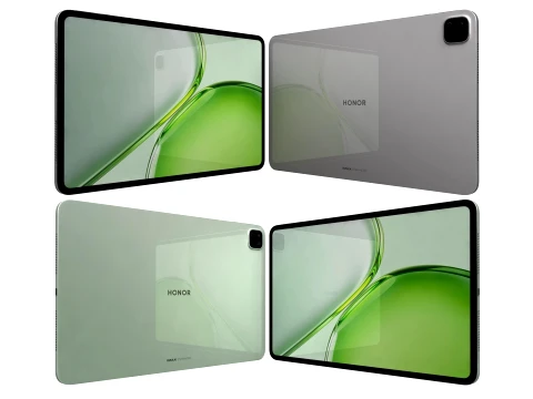 Honor タブレット X10 Pro Max 蒼山アッシュとフォレスト グリーン 3Dモデル
