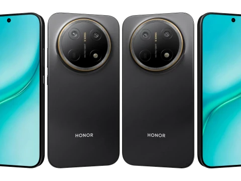 Honor X9e Pro 5G ブラック 3Dモデル