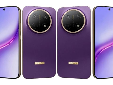 Honor X9e Pro 5G バイオレット 3Dモデル