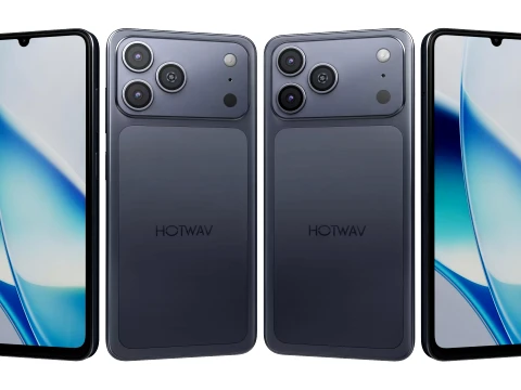 HOTWAV A17 プロ マックス ブルー 3Dモデル