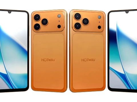 HOTWAV A17 Pro Max オレンジ 3Dモデル