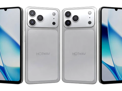 HOTWAV A17 プロ マックス ホワイト 3Dモデル