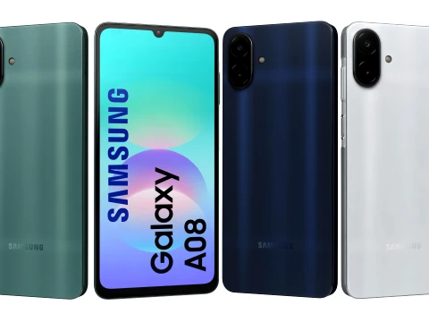 Samsung Galaxy A08 全色 3Dモデル