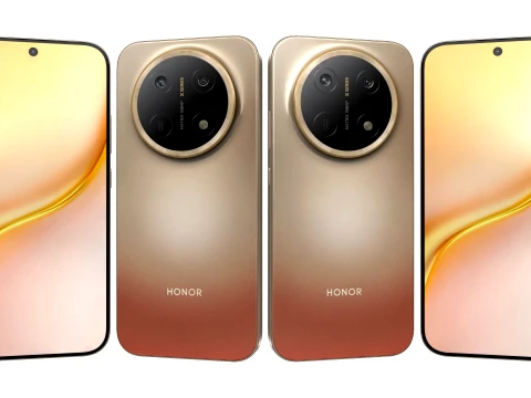 Honor X9e Pro 5G ゴールド 3Dモデル