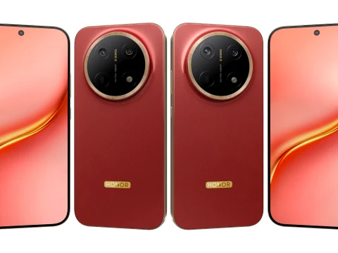 Honor X9e Pro 5G レッド 3Dモデル