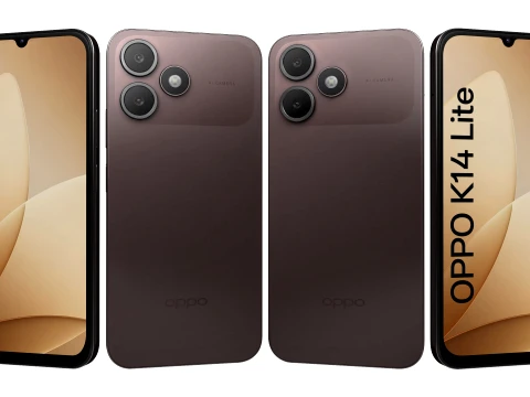 OPPO K14 Lite Stone Brown 3D Model
