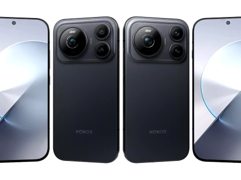 Honor Magic9 Curtain Black 3D Model