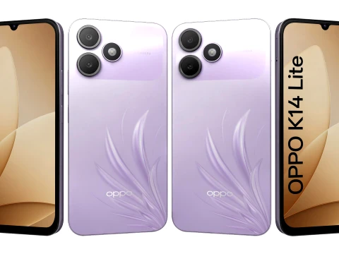 OPPO K14 Lite Feather Purple 3D Model