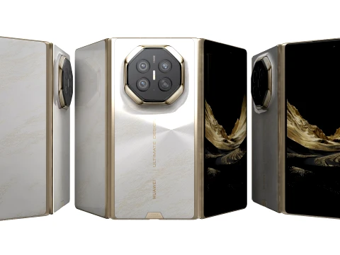HUAWEI Mate XT 2 Pure White Model 3D