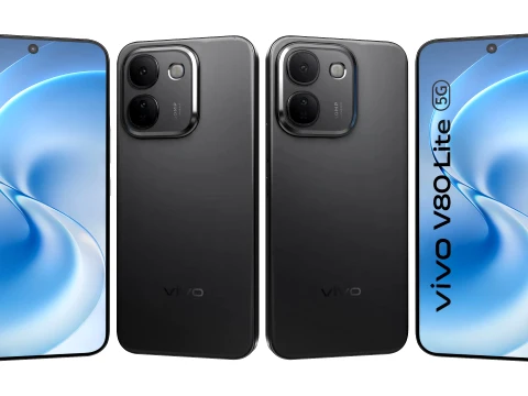 Vivo V80 Lite 5G Black 3D Model