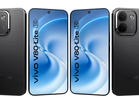 Vivo V80 Lite 5G Black 3D Model