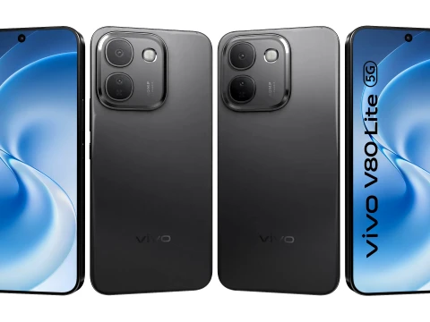 Vivo V80 Lite 5G Black 3D Model