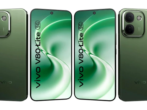 Vivo V80 Lite 5G Green 3D Model