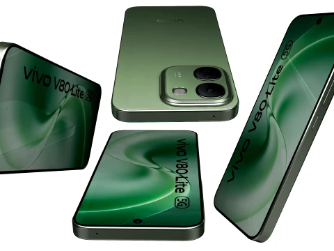 Vivo V80 Lite 5G Green 3D Model