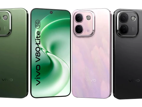 Vivo V80 Lite 5G All Colors 3D Model