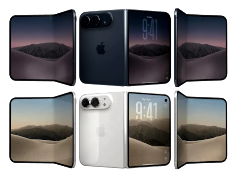 Apple iPhone Duo Night Sky And Star White 3D Model