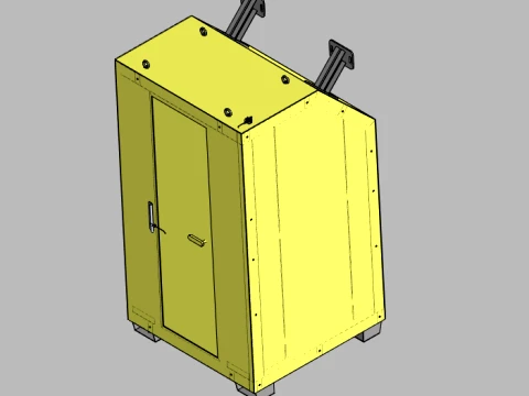 Restroom Module Electric Locomotive 3D Модель