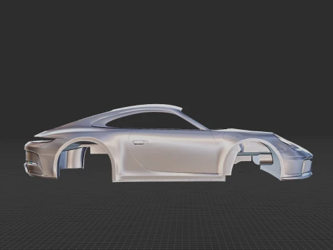 2025 Porsche 911 Carrera GTS Body STL for 3D Print 3D Print Model