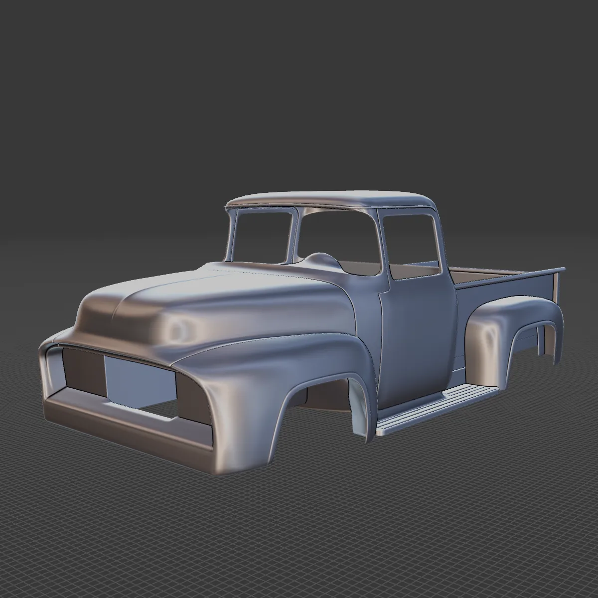 1956 F100 Body STL Classic Pickup for 3D Print 3D Print Model .c4d .max .obj .3ds .fbx .stl .blend 
