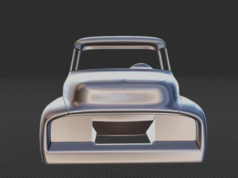 1956 F100 Body STL Classic Pickup for 3D Print 3D Print Model