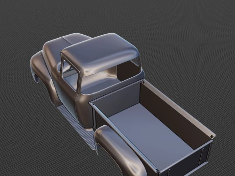 1956 F100 Body STL Classic Pickup for 3D Print 3D Print Model